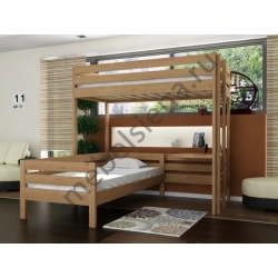Двухъярусная кровать Чердак 08 деревянная