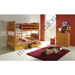 Двухъярусная кровать Тортилла деревянная
