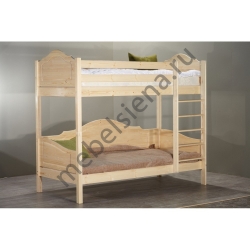 Двухъярусная кровать Кристина деревянная
