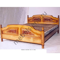 Односпальная кровать Филенка (резьба)