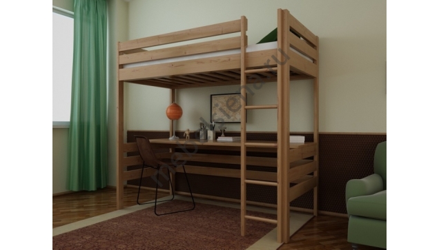 Двухъярусная кровать Чердак 02 деревянная