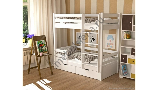 Двухъярусная кровать Дамбо деревянная