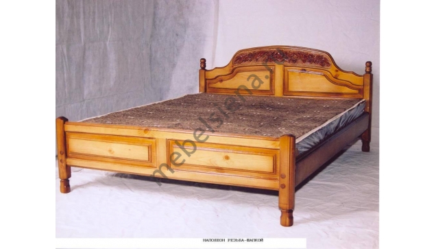 Односпальная кровать Наполеон резьба